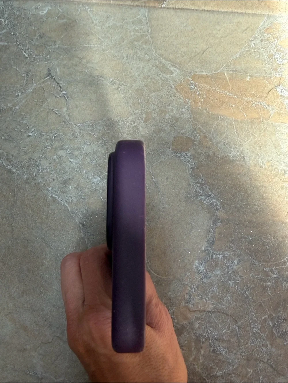Apple Silicone iPhone Case 16 pro max- Plum Purple
